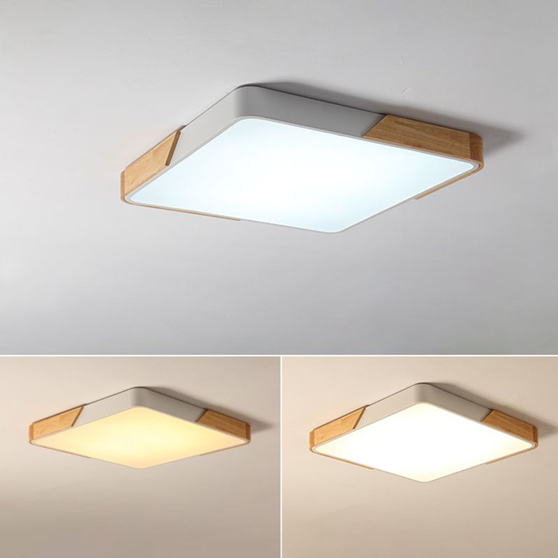 Modern Style Geometric Flush Mount Lamp Metal 1 Light Flush Mount Lighting