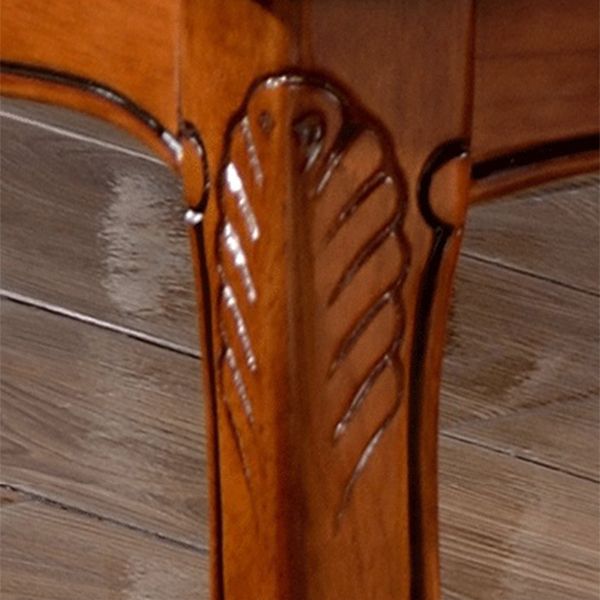 Sillas de comedor victorianas sin brazos de cuero, sillas laterales tapizadas (juego de 2)