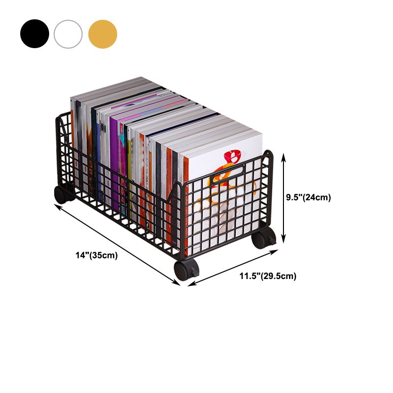 Metal Book Shelf Horizontal Shelf Bookcase, 11.61" W x 9.45" H
