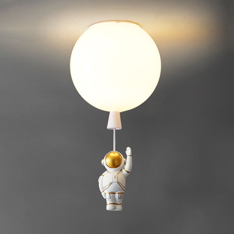 Contemporary Ceiling Lamp Acrylic Shade Flush Mount Light Fixture