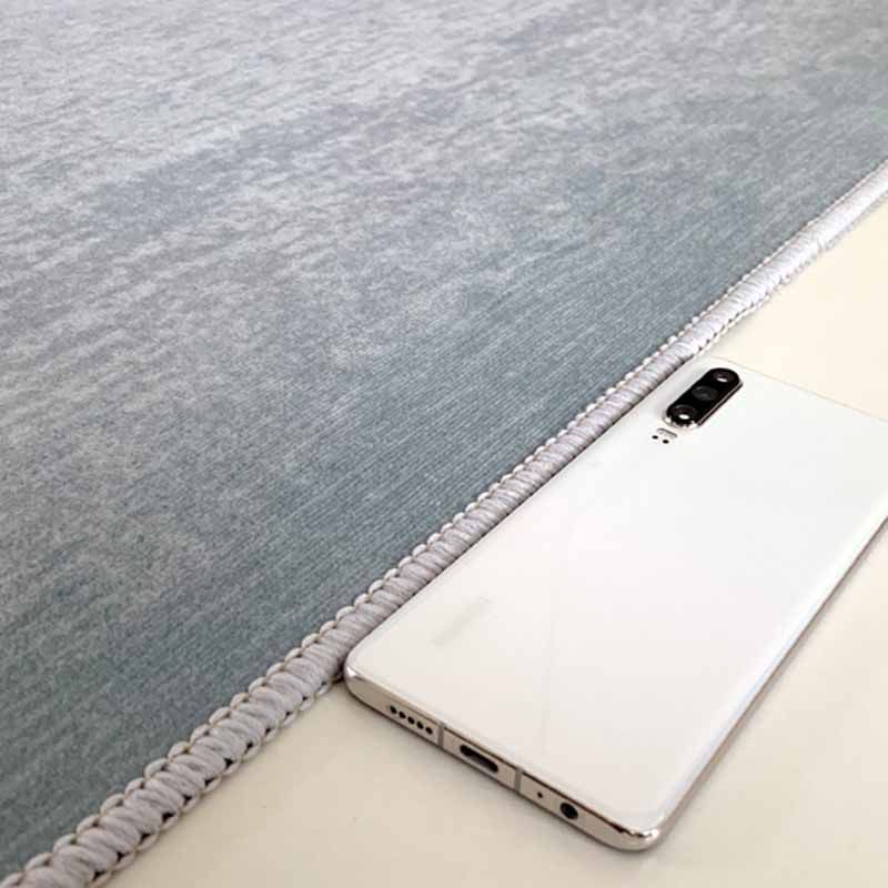 White Modern Area Carpet Line Pattern Polyester Area Rug Anti-Slip Washable Rug for Home Decor