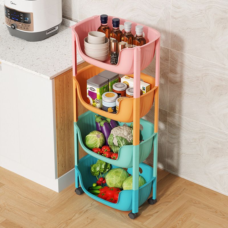 Contemporary Plastic Bookcase Standard Open Back Bookshelf with Shelves