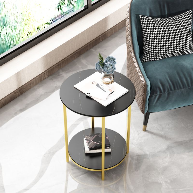 Minimalist Slate Side End Table 4 Legs Side End Table for Living Room