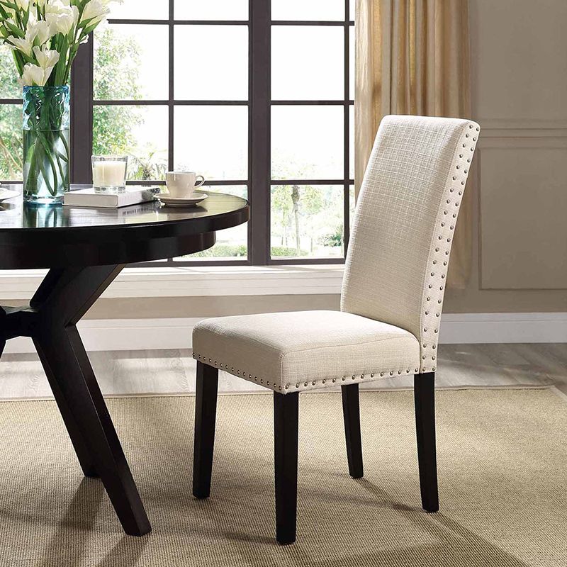 Silla escandinava de madera para cocina, comedor, silla lateral, silla Parsons