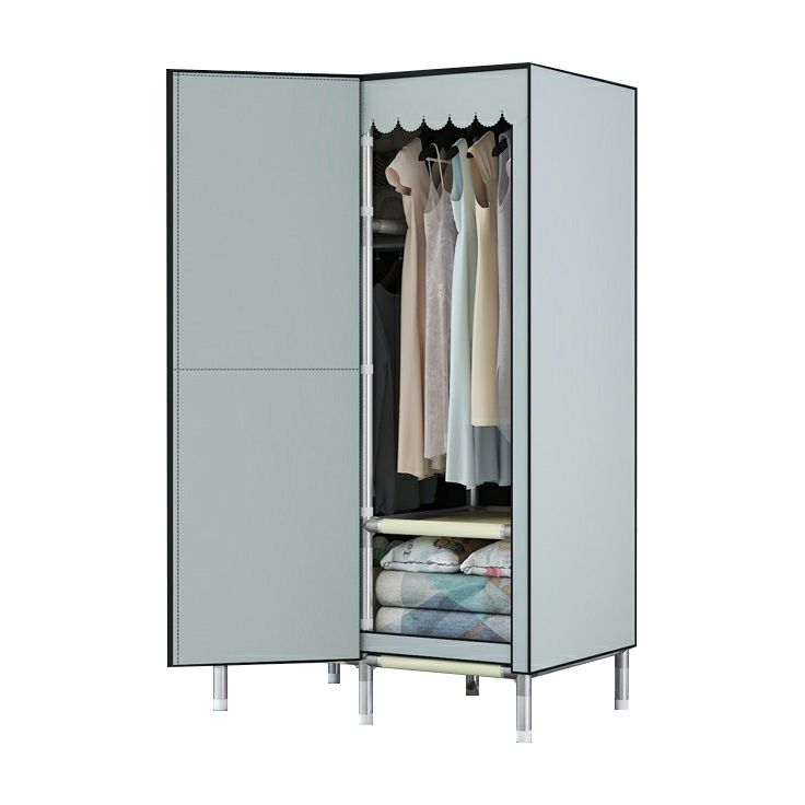 Hinged Steel Wardrobe Armoire Contemporary Wardrobe Closet with Legs