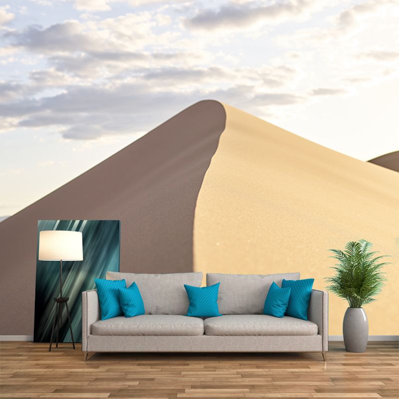 Simple Desert Mural Wallpaper Modernism Wall Art for Home, Made to Measure