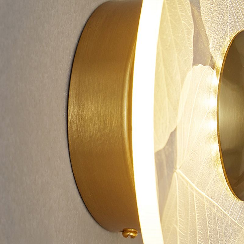 Luz de pared LED de apliques de pared acrílica simple contemporánea para dormitorio de sala de estar