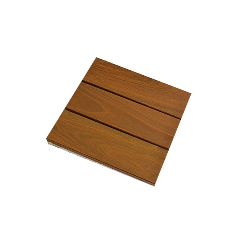 Modern Floor Bullnose Click-Locking Wood Tile Set for Patio Garden