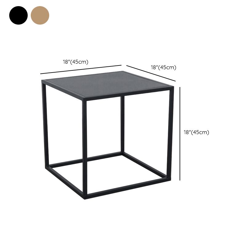 Mid-Century Metal End Slide Table Minimalist Frame Sofa Corner Table