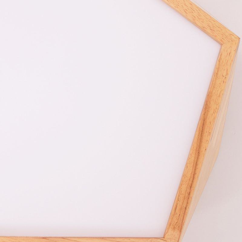 El Pentagono moderno de la madera de montaje de la luz de montaje de la madera de montaje de la madera del techo de