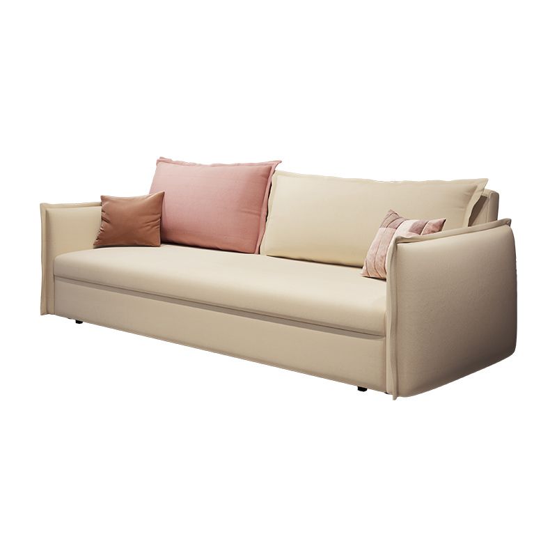 Loose Back Convertible Settee Loveseat Square Arm Standard Bed Settee