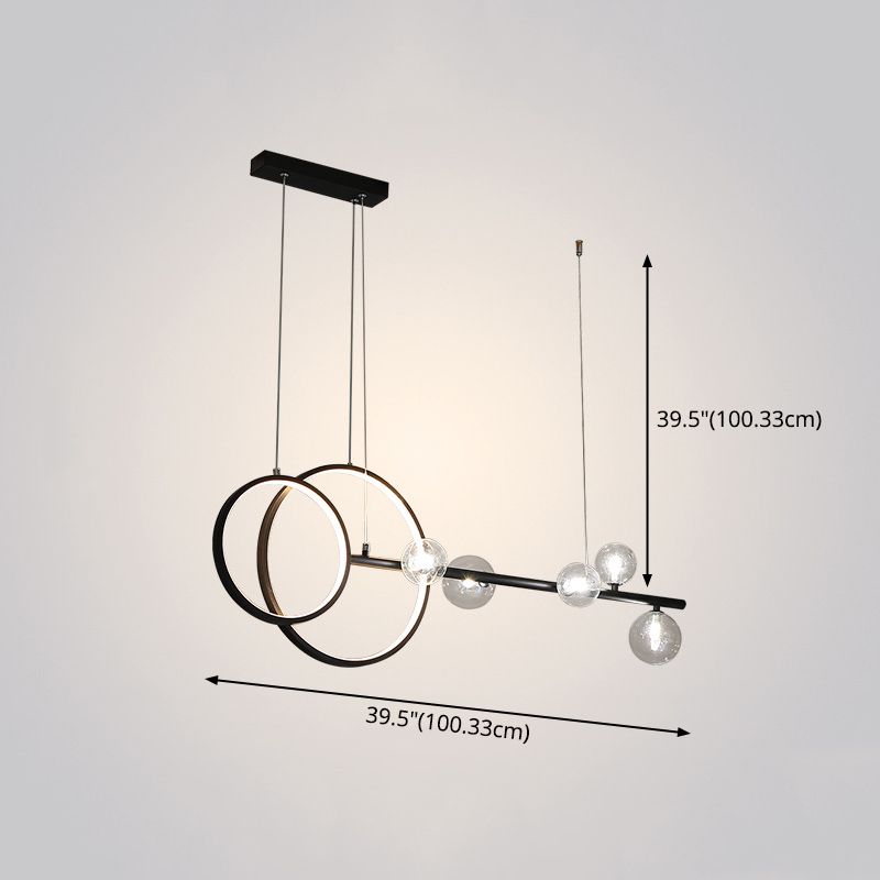 Modern Lighting Chandelier Linear Island Lighting Hanging Island Lights Glass Island Pendants