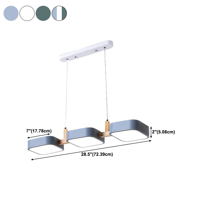 Metal Island Chandelier Lights Modern Pendant Light Fixtures for Dining Room
