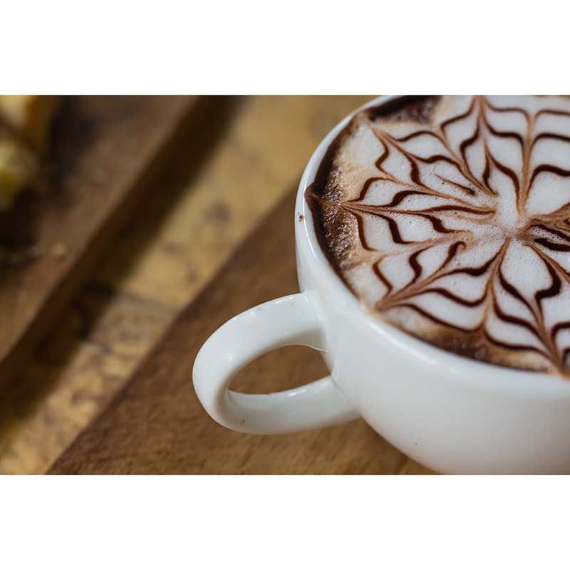 Full Size Coffee Mural Wallpaper Water Resistant Wall Covering for Coffee Shop