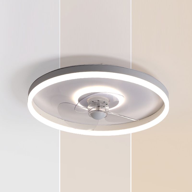 Modern Style Ceiling Fan Lighting Metal 2 Light Ceiling Fan Lamp for Living Room