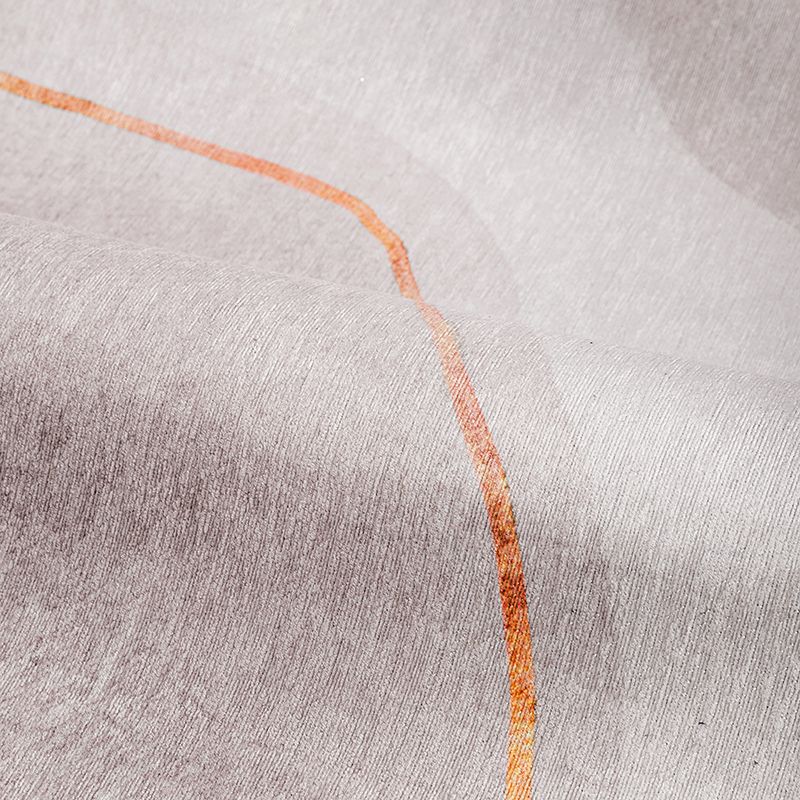 Casual Home Decoration Rug Grey Geometry Print Carpet Polyester Non-Slip Backing Area Carpet