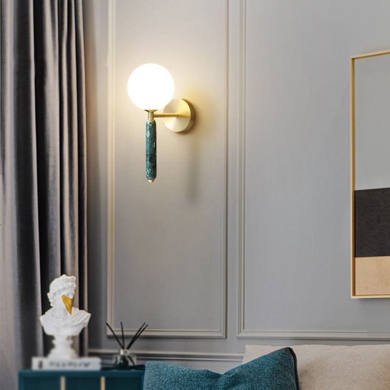 Moderne einfache Wandleuchten mit einem Kopf Marmorwand montierte Leuchte für Wohnzimmer