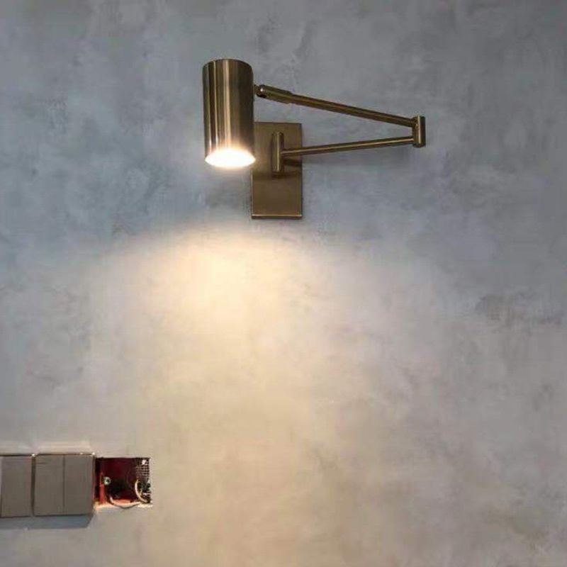 Modern Adjustable Arms Wall Mount Lighting Metallic Wall Mounted Lighting for Bedside