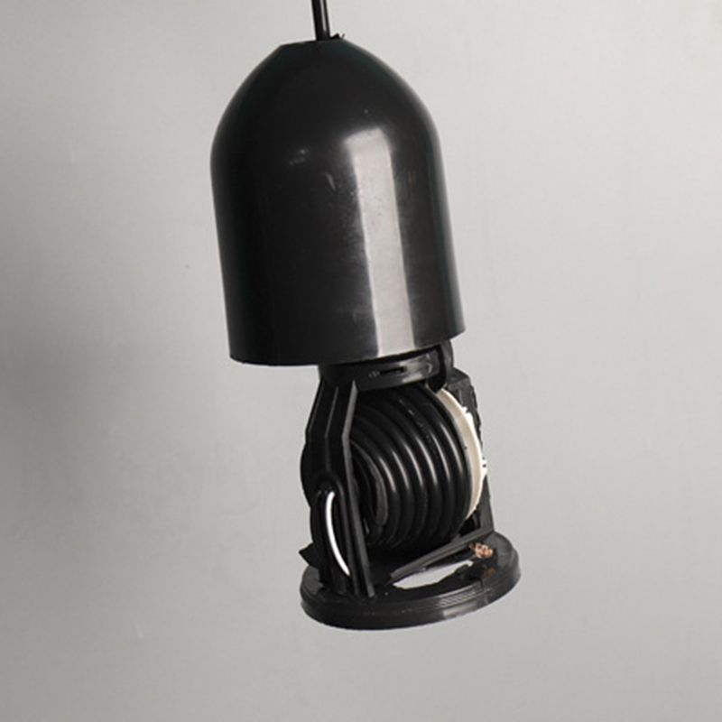 Metal Tapered Hanging Light Nordic Style 1 Light  Restaurant Ceiling Pendant Lamp  with Hand Pull Off