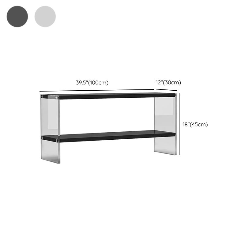 Rectangle Shape Contemporary Console Table Black/White Console Sofa Table