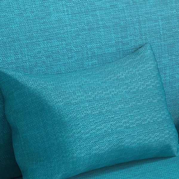 Linen Contemporary Armless Adjustable Sofa Convertible Sofa for Living Room, Apartment