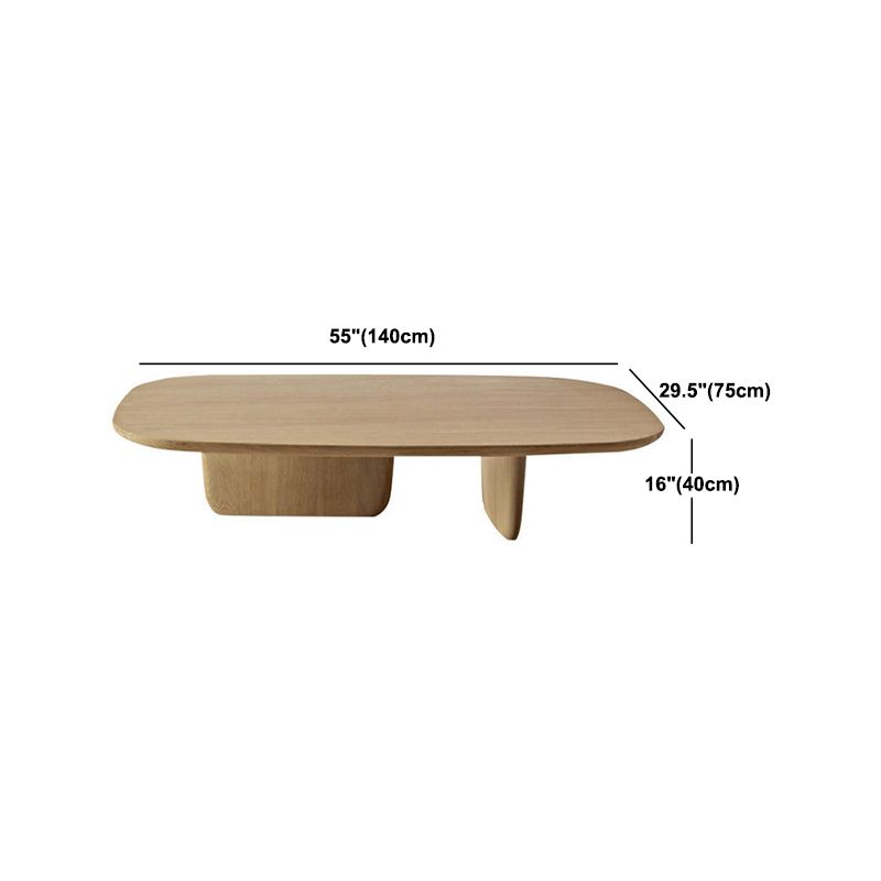15.75" Tall Scandinavian Style Coffee Cocktail Table Wooden Coffee Table