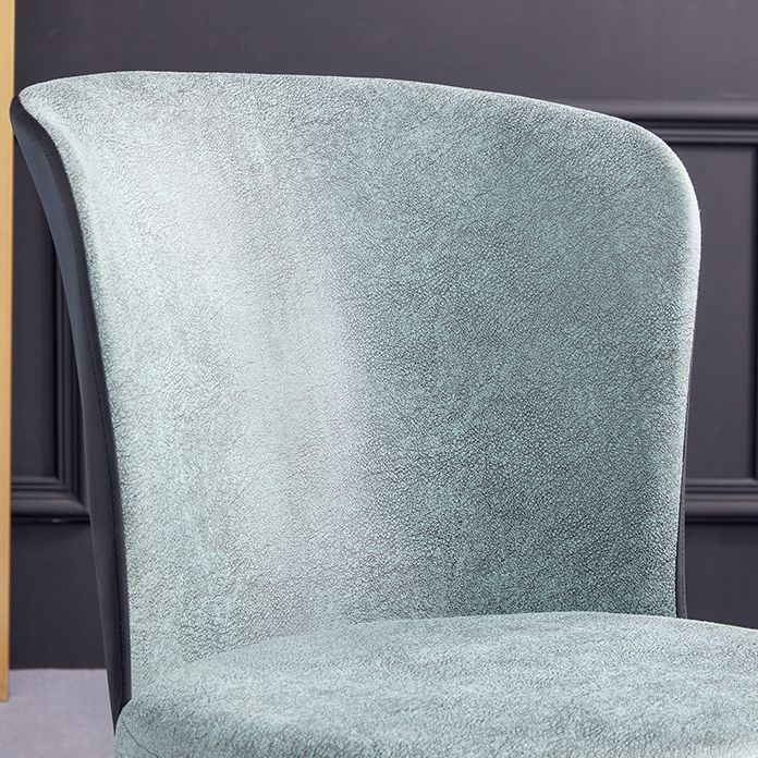 Silla de comedor contemporánea de metal, silla lateral sin brazos para comedor con respaldo lateral