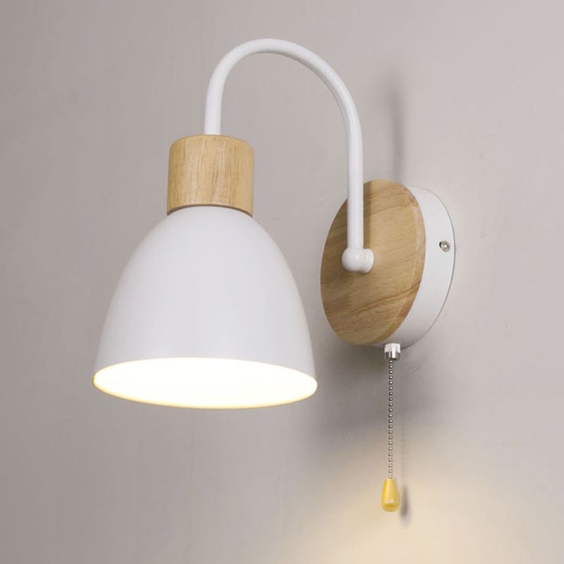 1 Light Metal Wall Mounted Wall Lights Modern Clad Cone Wall Sconces Lighting Fixtures for Foyer and Hall