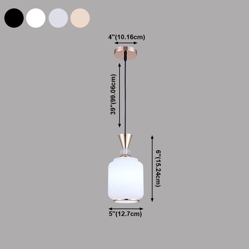 Suspension cylindrique moderne