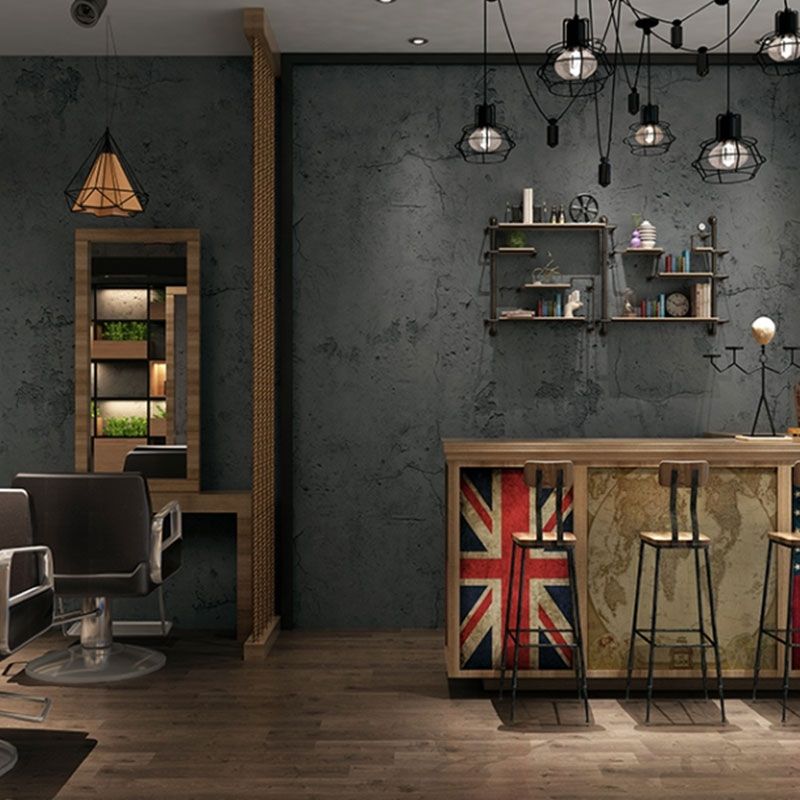 Vinyl Metallic Surface Wallpaper Roll for Home Decoration in Grey, 32.3 sq ft., Peel and Stick