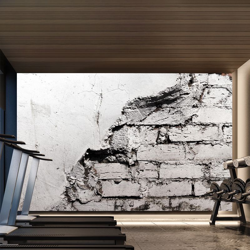 Brick Surface Mural Wallpaper Eco-friendly Stain Resistant Living Room Wall Covering