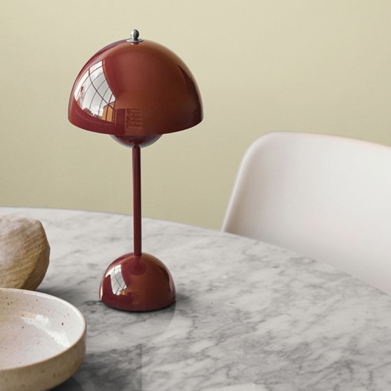 Macaron Flower Bud Shaped Night Lamp Touch Dimming Bedside LED Table Light