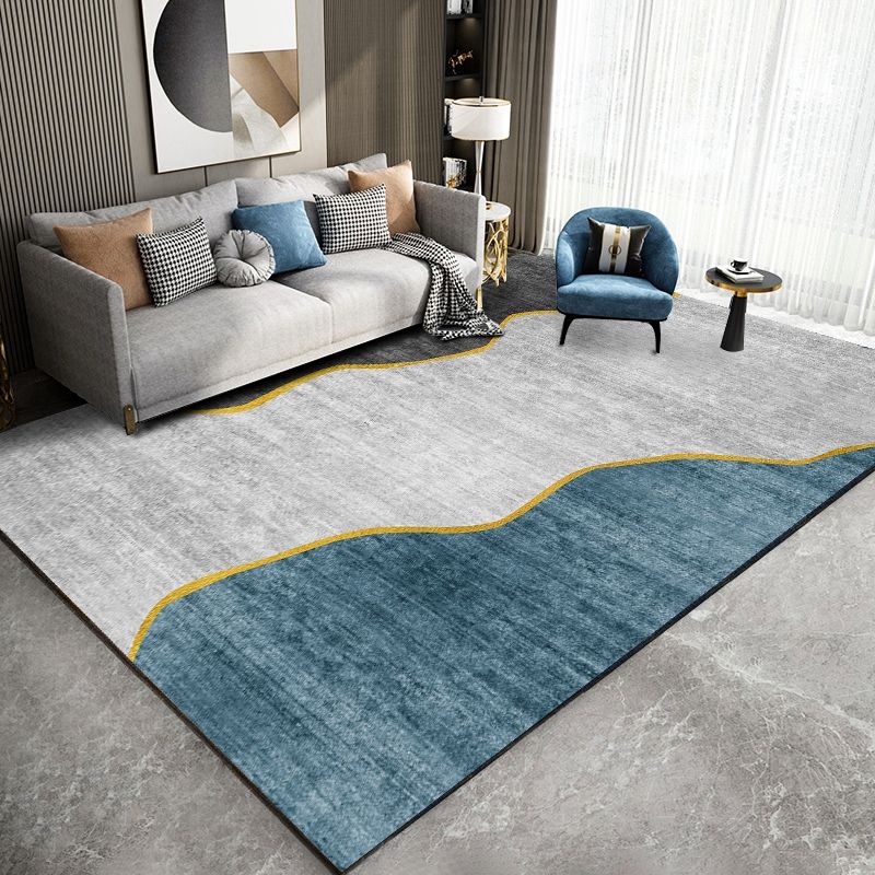 Area de tono gris de ocio alfombra de área de tono gris sencilable alfombra resistente a manchas de poliéster para decoración del hogar