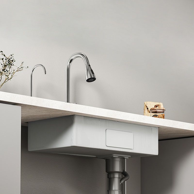 Modern Kitchen Sink Stainless Rectangular Water Purification Sink with Faucet