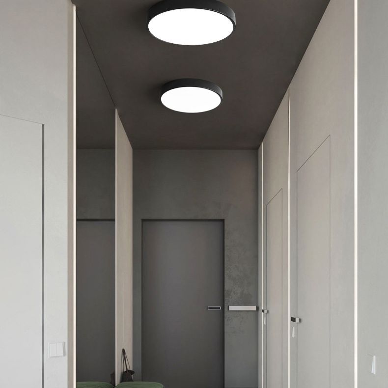 Plafonnier LED rond en acrylique, luminaire de Style nordique simple, pour couloir d'entrée