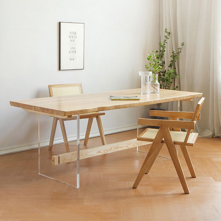 Modern Brown Solid Wood Table Specialty Dining Table for Home