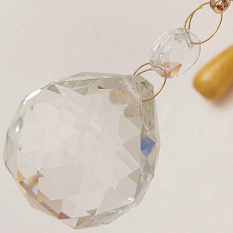 Modern Metal Wall Light Geometric Wall Sconce with Crystal for Bedroom