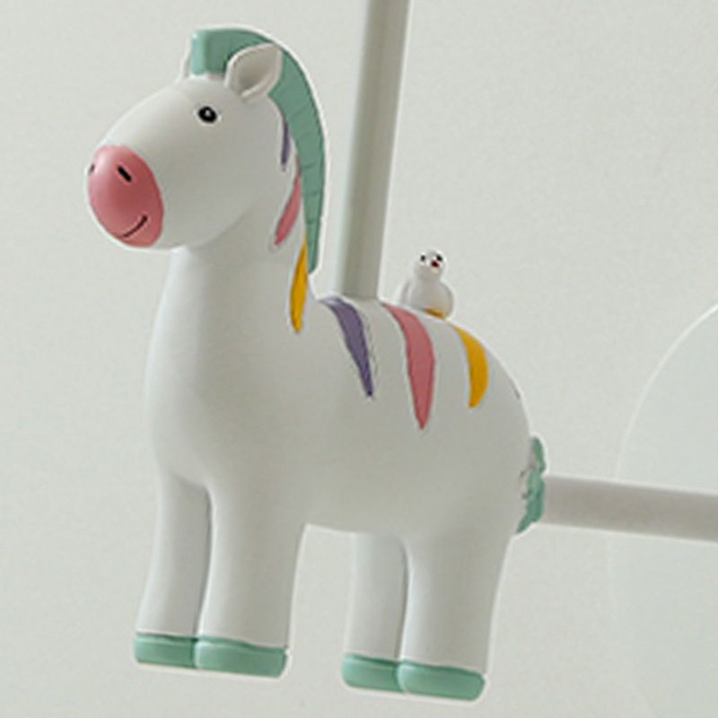 Lampada da parete zebra in resina Stile per bambini Lampada a parete singola con Empero Shade for Nursery