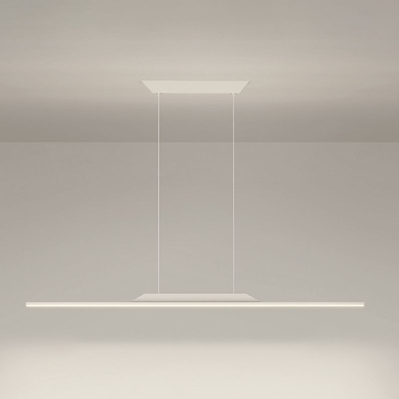 Modern Metal Island Light Straight LED Island Pendant for Dining Room