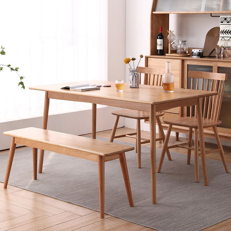 Contemporary Style 4-foot Furniture Solid Wood Dining Table Rectangle for Home