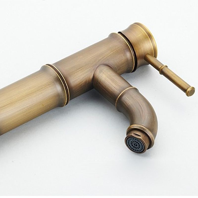 One Hole Faucet Country Vessel Sink Bathroom Faucet with Single Lever Handle