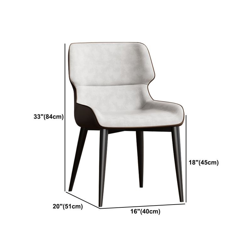 Contemporary Dining Chairs Faux Leather Dining Side Chair for Indoor