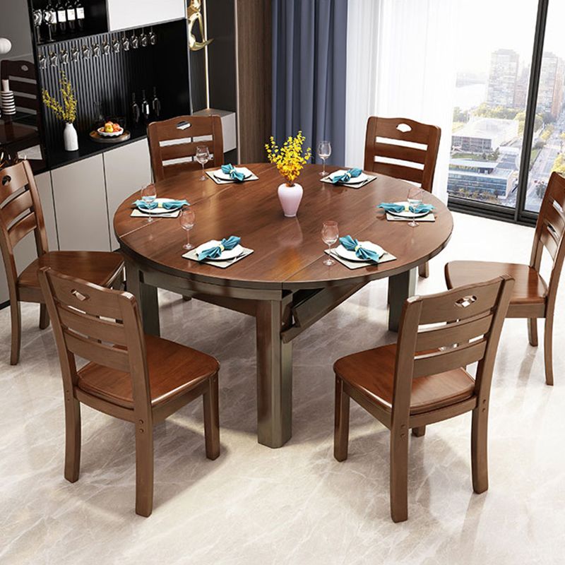 Drop-Leaf Dining Table Contemporary 4 Legs Dining Room Table