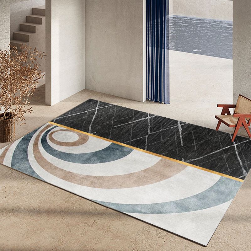Contemporary Area Rug Gorgeous Washable Indoor Rug Stain Resistant Area Carpet for Living Room