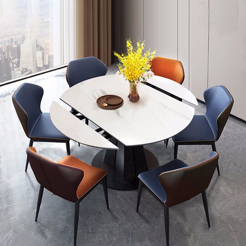 Moderno de comedor plegable de cocina Conjunto de muebles de comedor redondo para comedor formal