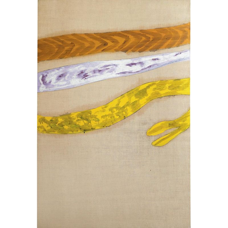 Yellow-Brown Rattan Rope Murals Stain Proof Minimalist Aesthetics Bedroom Wall Art
