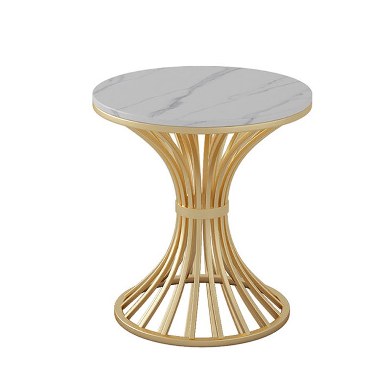 Style Glam 1/2/3/5 Pièces Table Ensemble Gold Base and Stone Top Kitchen Set pour salle à manger