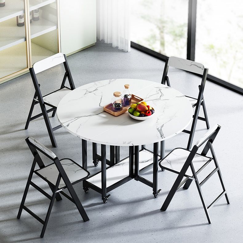 Modern Tripod Base Dinette Table Chipboard Folding Table Home Furniture (only Table)
