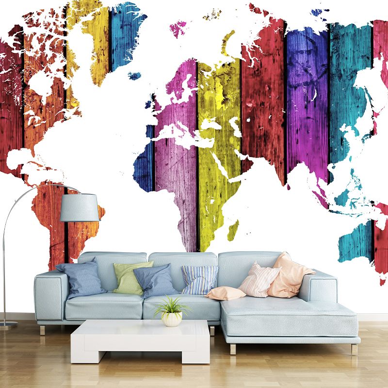 Continental Map Wall Murals Multiple Sizes Available Wall Covering for Bedroom