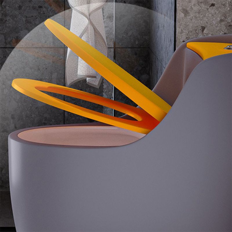 One Piece Toilet Modern Urine Toilet Floor Mounted Porcelain Toilet Bowl